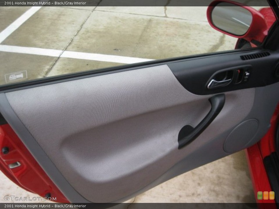 Black/Gray Interior Door Panel for the 2001 Honda Insight Hybrid #56512284