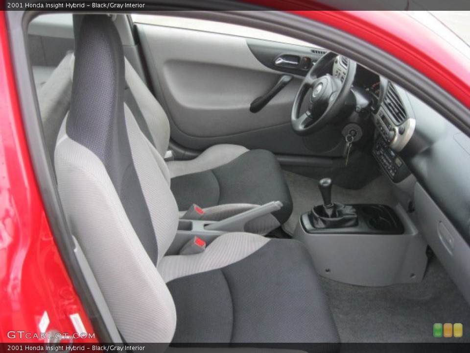 Black/Gray 2001 Honda Insight Interiors