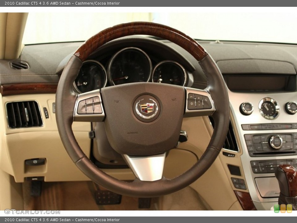 Cashmere/Cocoa Interior Steering Wheel for the 2010 Cadillac CTS 4 3.6 AWD Sedan #56515003