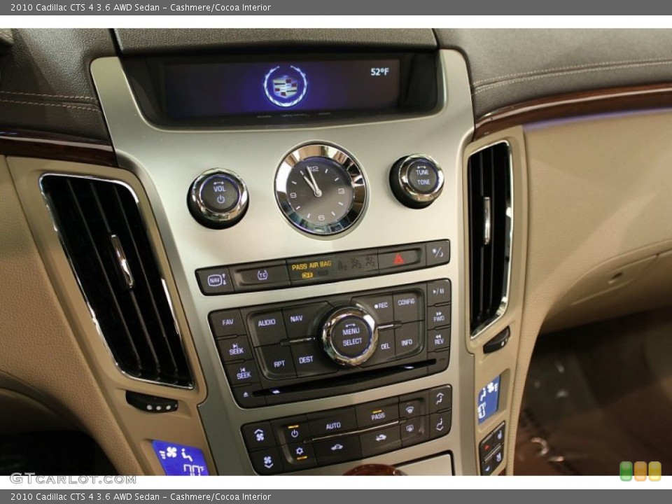 Cashmere/Cocoa Interior Controls for the 2010 Cadillac CTS 4 3.6 AWD Sedan #56515021