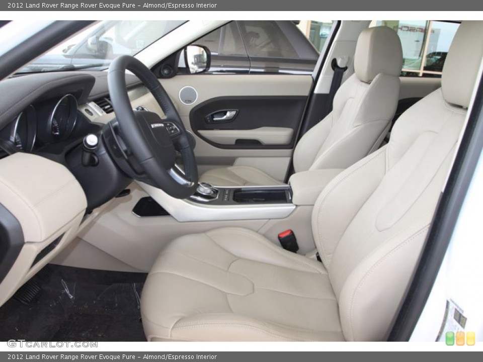 Almond/Espresso Interior Photo for the 2012 Land Rover Range Rover Evoque Pure #56515231