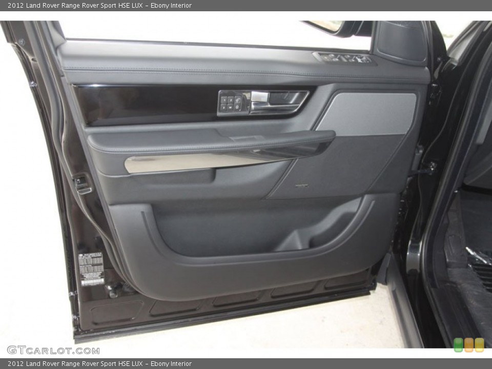 Ebony Interior Door Panel for the 2012 Land Rover Range Rover Sport HSE LUX #56515558