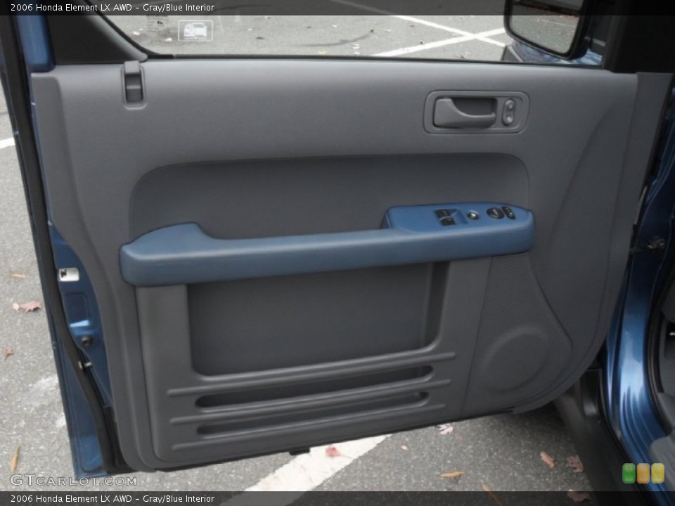 Gray/Blue Interior Door Panel for the 2006 Honda Element LX AWD #56520052