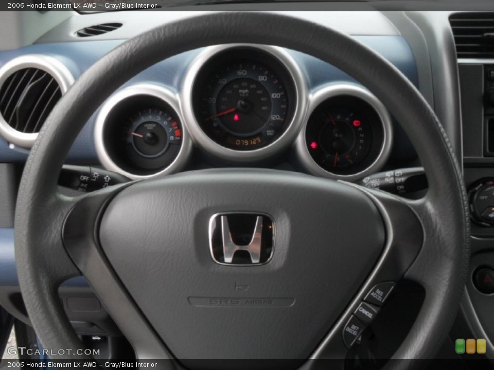 Gray/Blue Interior Steering Wheel for the 2006 Honda Element LX AWD #56520085