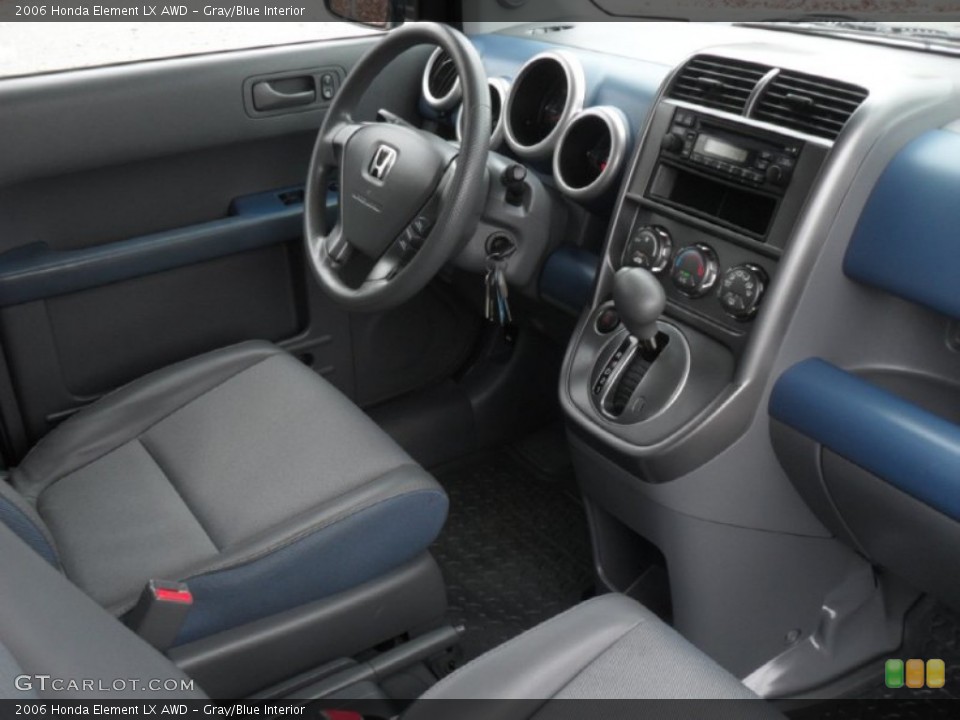 Gray/Blue Interior Dashboard for the 2006 Honda Element LX AWD #56520184