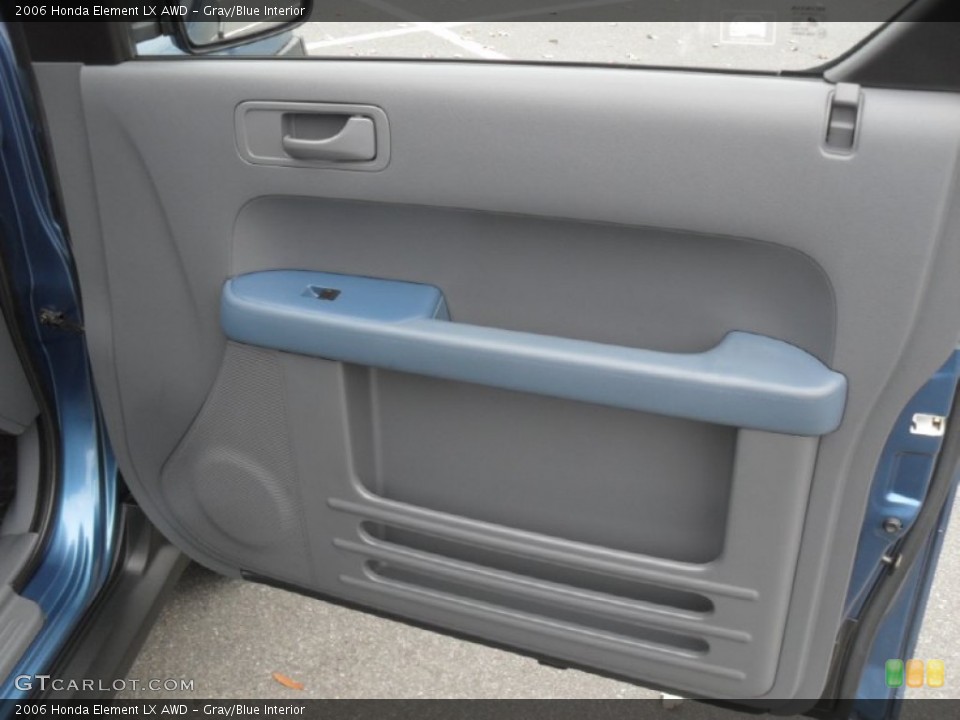 Gray/Blue Interior Door Panel for the 2006 Honda Element LX AWD #56520190