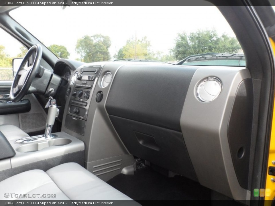 Black/Medium Flint Interior Dashboard for the 2004 Ford F150 FX4 SuperCab 4x4 #56520418