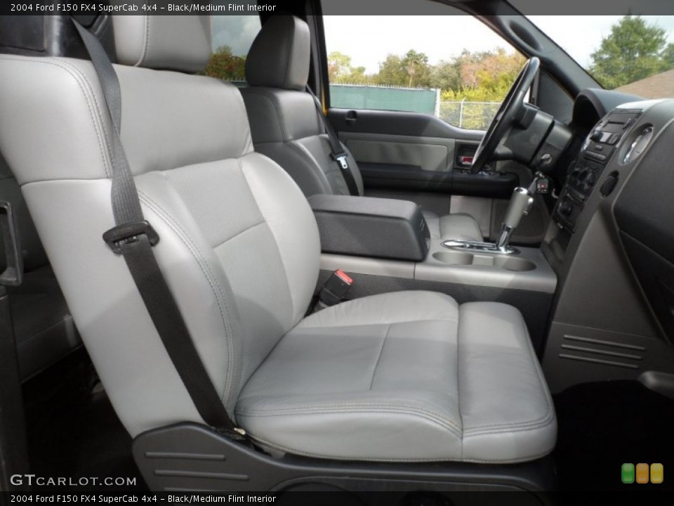 Black/Medium Flint Interior Photo for the 2004 Ford F150 FX4 SuperCab 4x4 #56520425