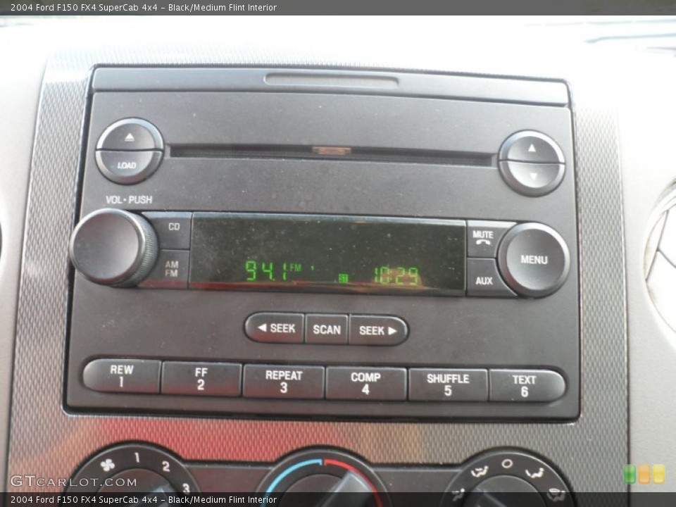 Black/Medium Flint Interior Audio System for the 2004 Ford F150 FX4 SuperCab 4x4 #56520544