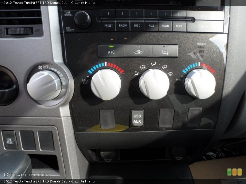 Graphite Interior Controls for the 2012 Toyota Tundra SR5 TRD Double Cab #56521885