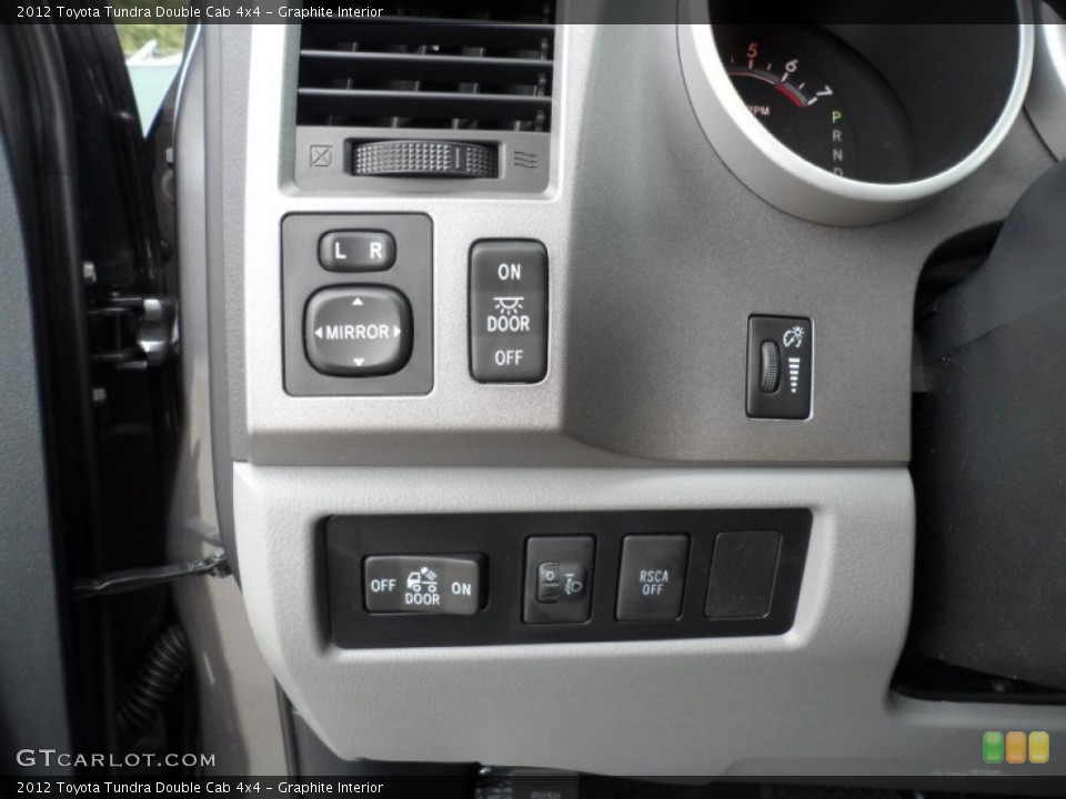 Graphite Interior Controls for the 2012 Toyota Tundra Double Cab 4x4 #56522221