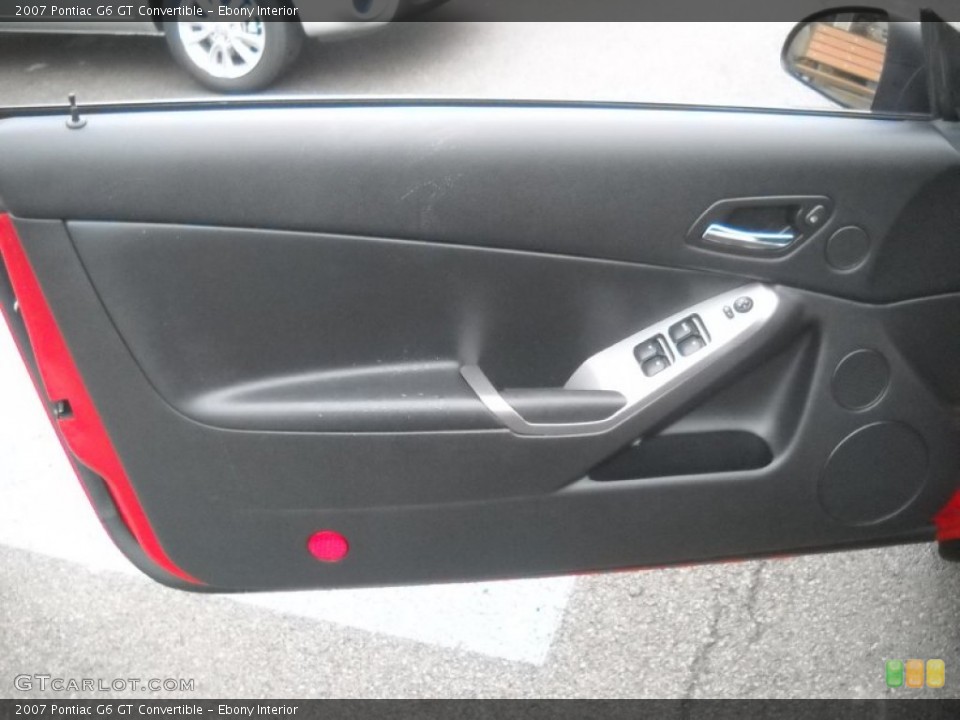 Ebony Interior Door Panel for the 2007 Pontiac G6 GT Convertible #56524933