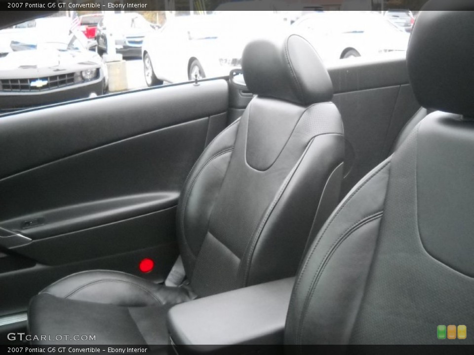 Ebony Interior Photo for the 2007 Pontiac G6 GT Convertible #56524951