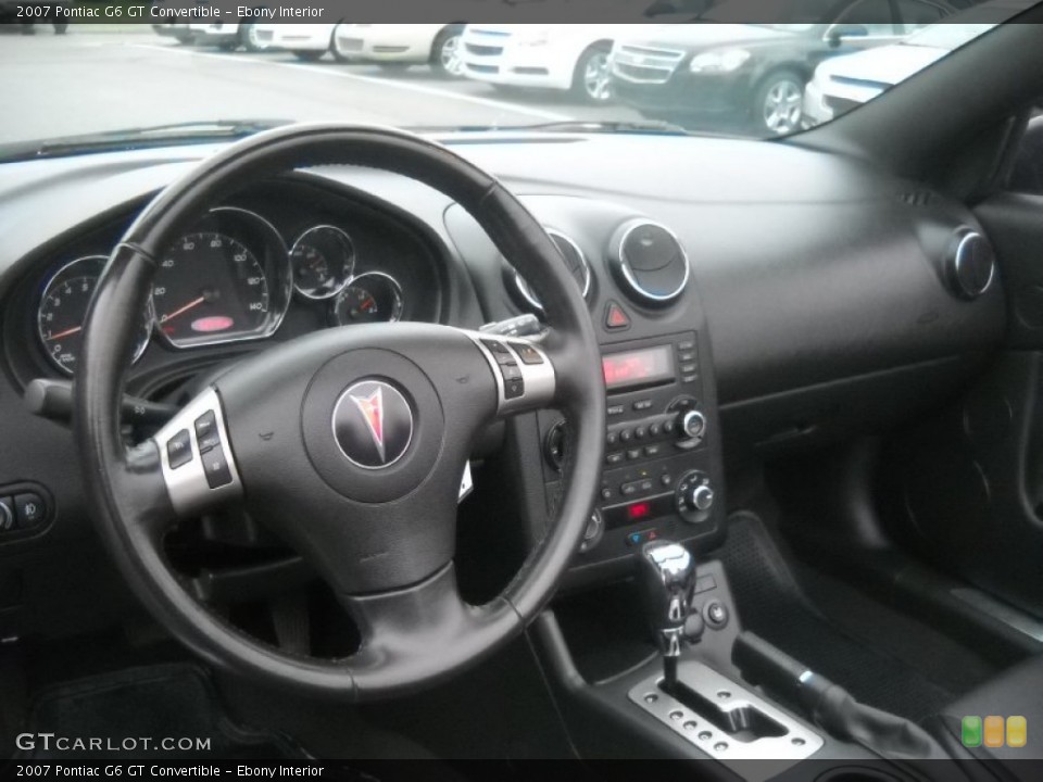 Ebony Interior Dashboard for the 2007 Pontiac G6 GT Convertible #56524970