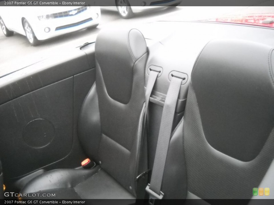 Ebony Interior Photo for the 2007 Pontiac G6 GT Convertible #56524981