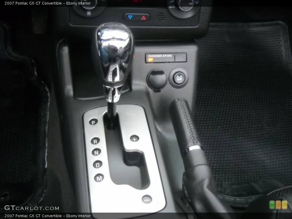 Ebony Interior Transmission for the 2007 Pontiac G6 GT Convertible #56525017