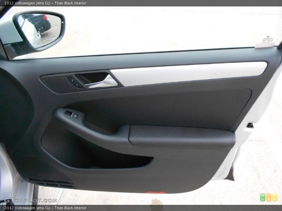 Titan Black Interior Door Panel for the 2012 Volkswagen Jetta GLI #56525575