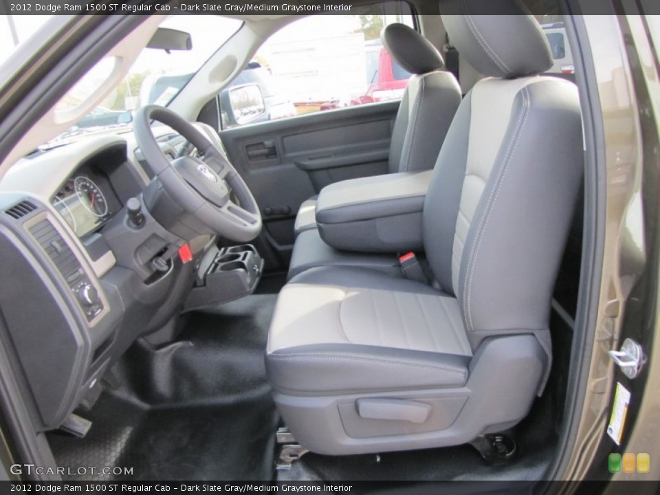 Dark Slate Gray/Medium Graystone Interior Photo for the 2012 Dodge Ram 1500 ST Regular Cab #56532213