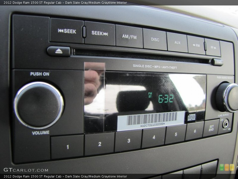 Dark Slate Gray/Medium Graystone Interior Audio System for the 2012 Dodge Ram 1500 ST Regular Cab #56532265