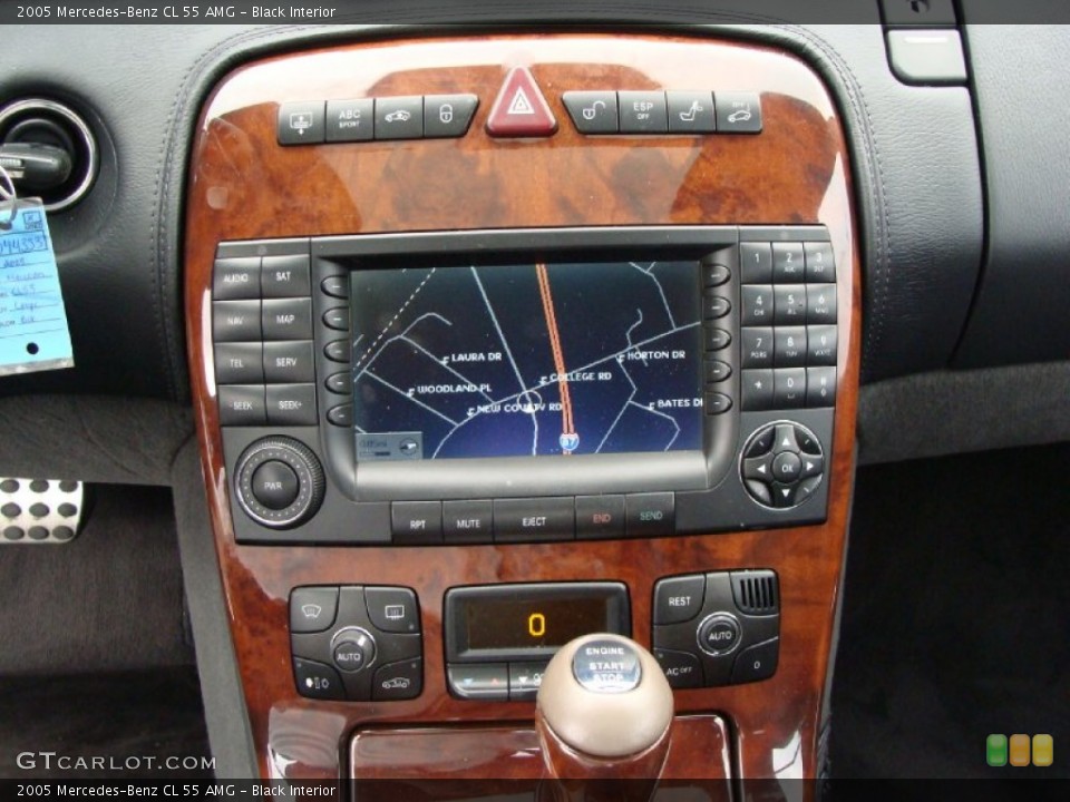 Black Interior Navigation for the 2005 Mercedes-Benz CL 55 AMG #56534812