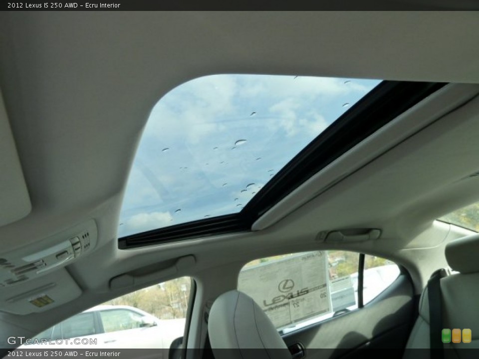 Ecru Interior Sunroof for the 2012 Lexus IS 250 AWD #56534908