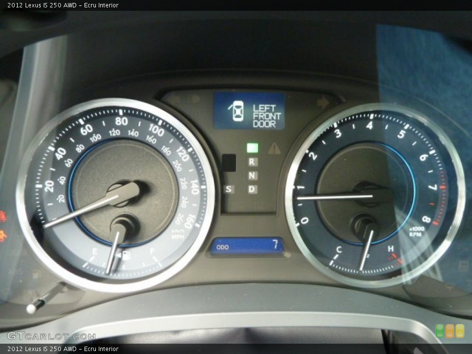 Ecru Interior Gauges for the 2012 Lexus IS 250 AWD #56534950