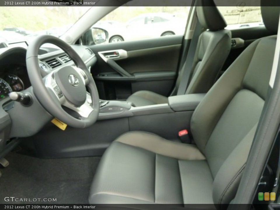 Black Interior Photo for the 2012 Lexus CT 200h Hybrid Premium #56535043