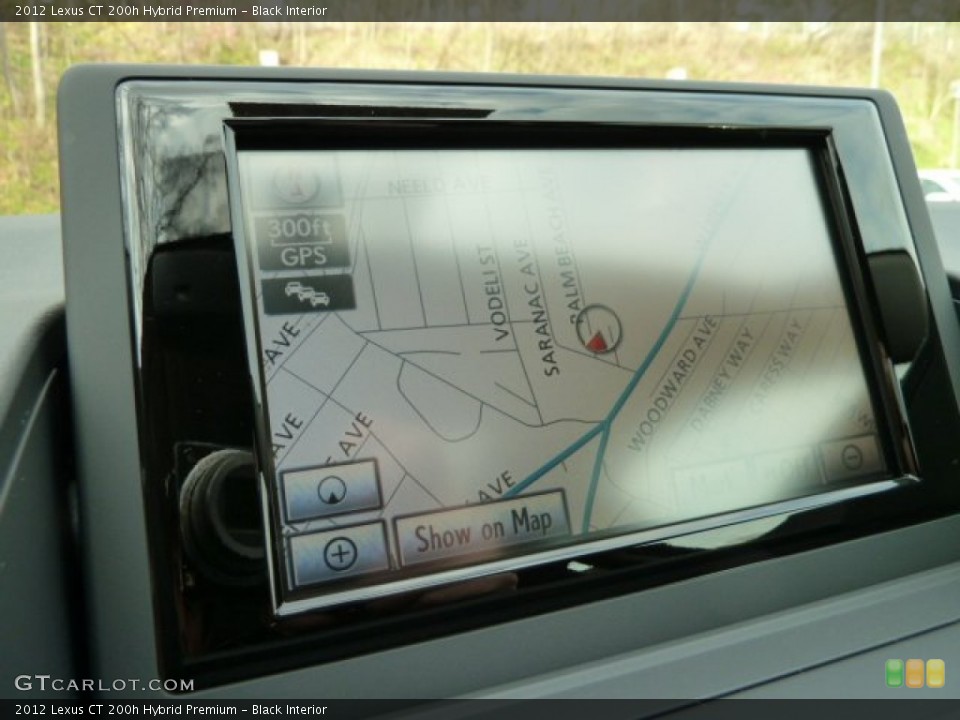 Black Interior Navigation for the 2012 Lexus CT 200h Hybrid Premium #56535091