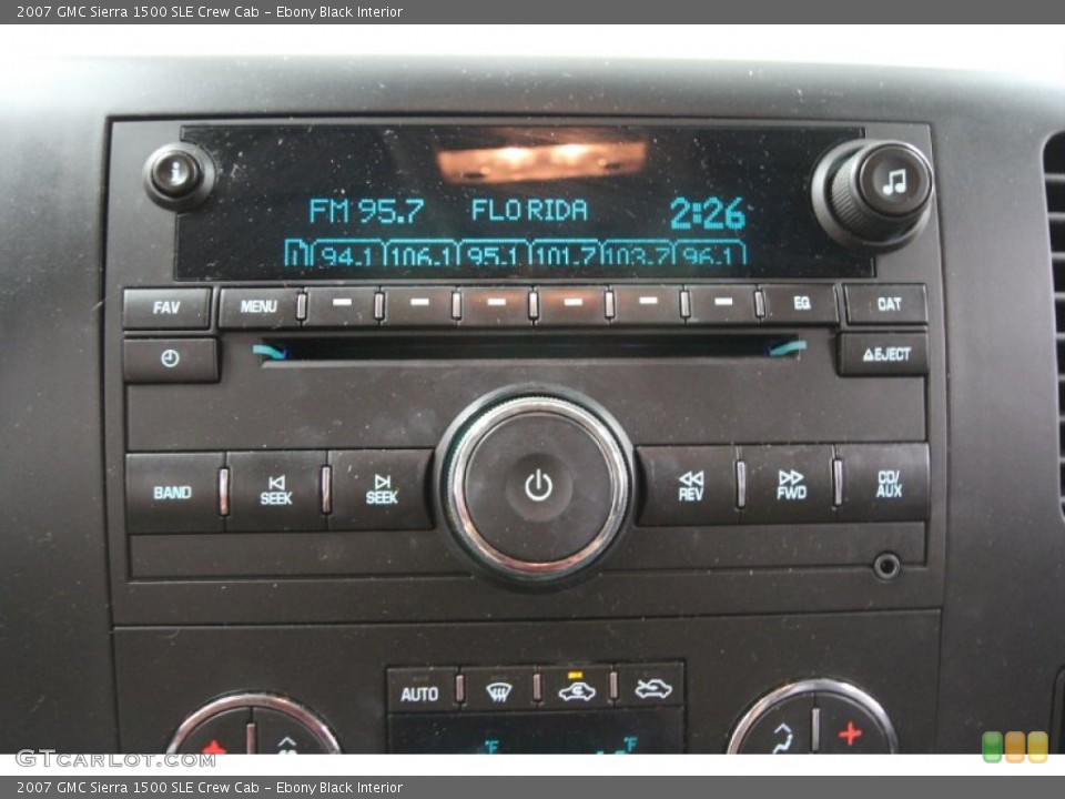 Ebony Black Interior Audio System for the 2007 GMC Sierra 1500 SLE Crew Cab #56535667