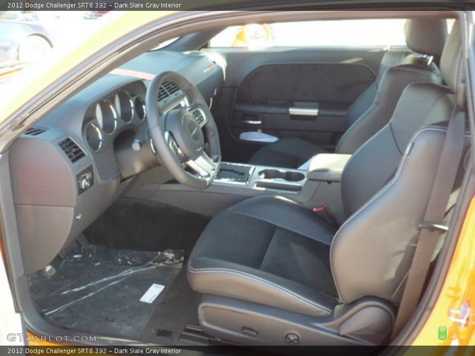 Dark Slate Gray Interior Photo for the 2012 Dodge Challenger SRT8 392 #56536543