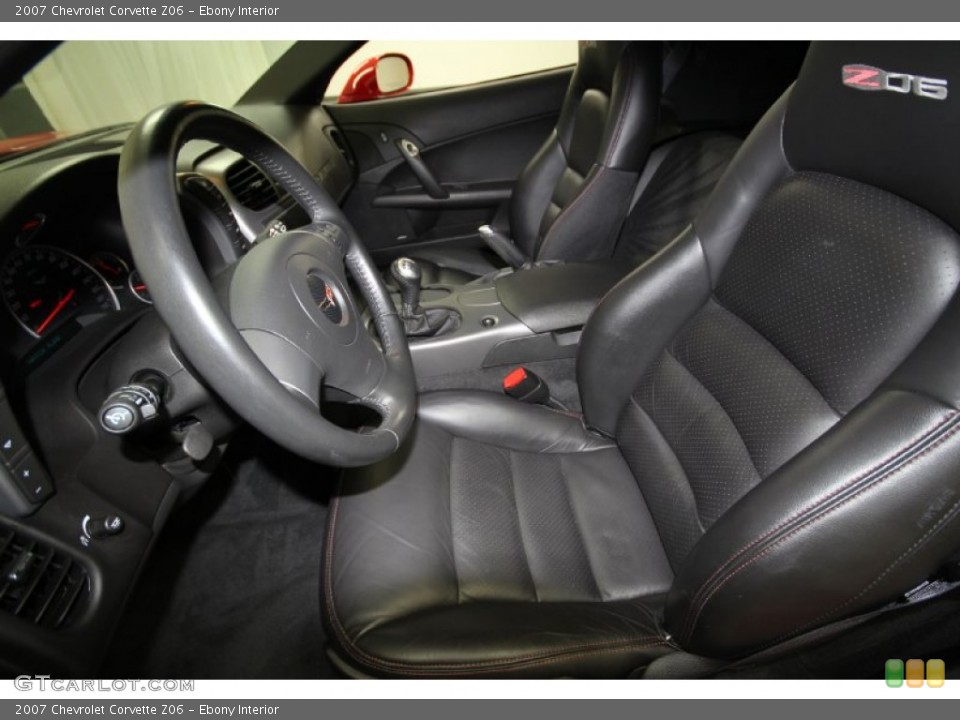 Ebony Interior Photo for the 2007 Chevrolet Corvette Z06 #56537344