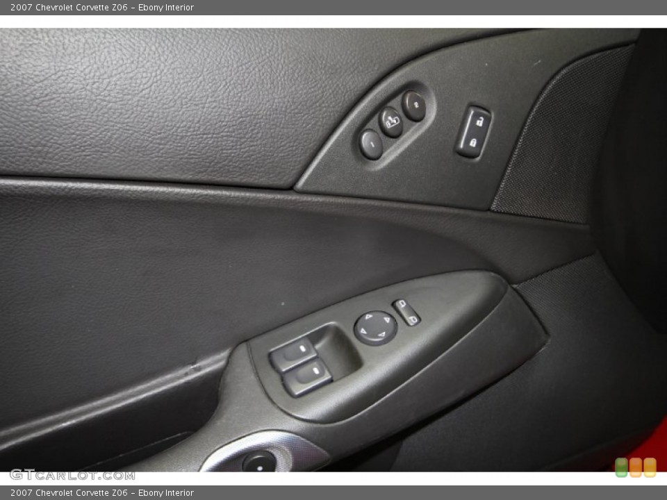 Ebony Interior Controls for the 2007 Chevrolet Corvette Z06 #56537362