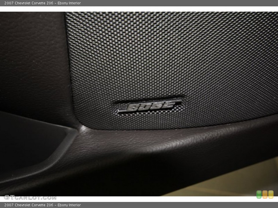 Ebony Interior Audio System for the 2007 Chevrolet Corvette Z06 #56537371