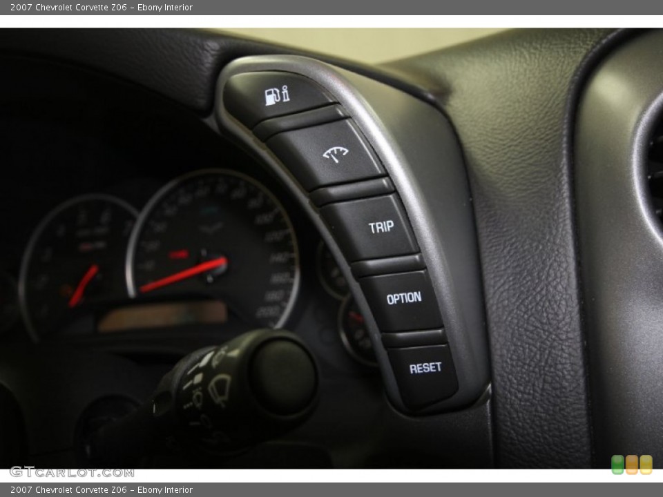 Ebony Interior Controls for the 2007 Chevrolet Corvette Z06 #56537440