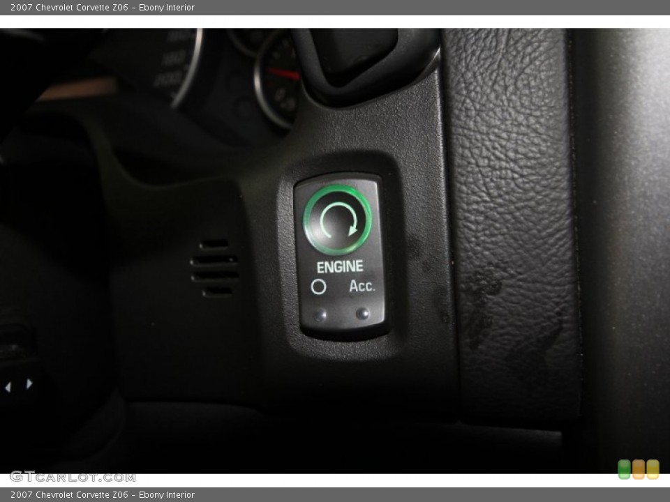 Ebony Interior Controls for the 2007 Chevrolet Corvette Z06 #56537449
