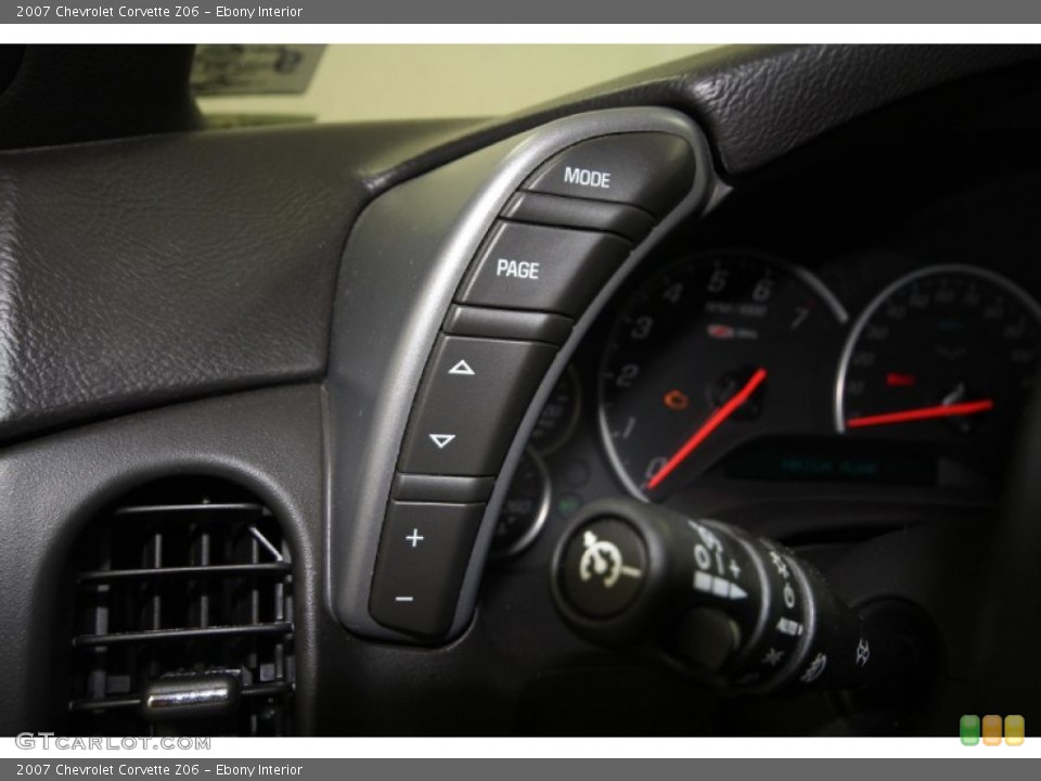 Ebony Interior Controls for the 2007 Chevrolet Corvette Z06 #56537476