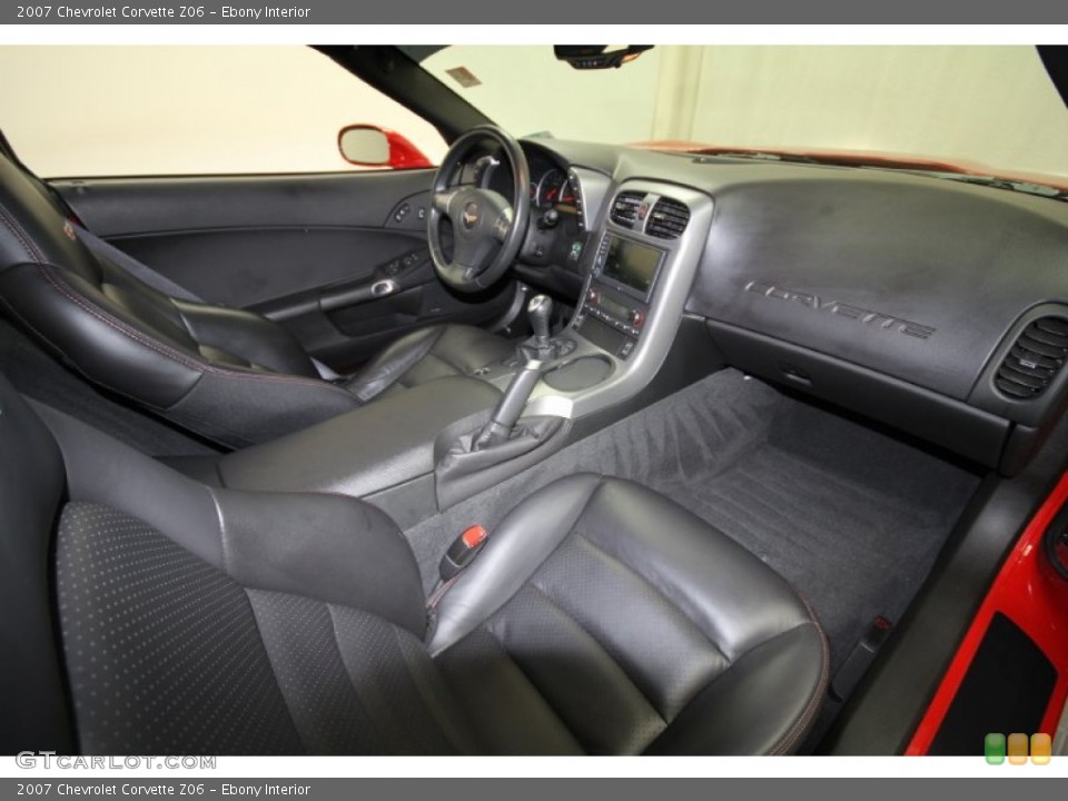 Ebony Interior Photo for the 2007 Chevrolet Corvette Z06 #56537500
