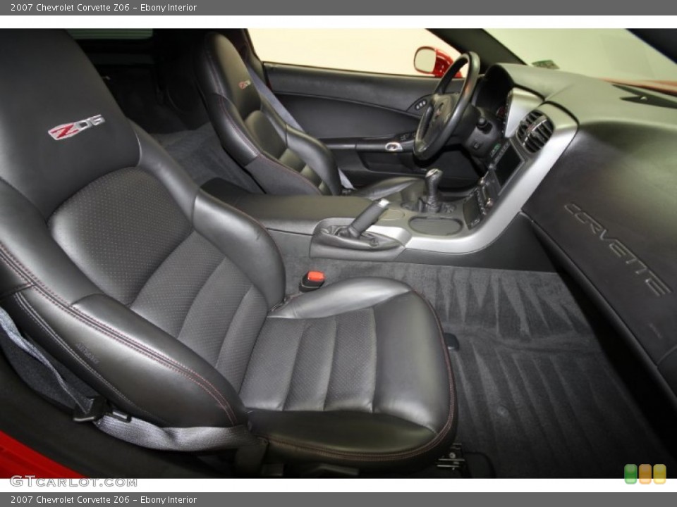 Ebony Interior Photo for the 2007 Chevrolet Corvette Z06 #56537536