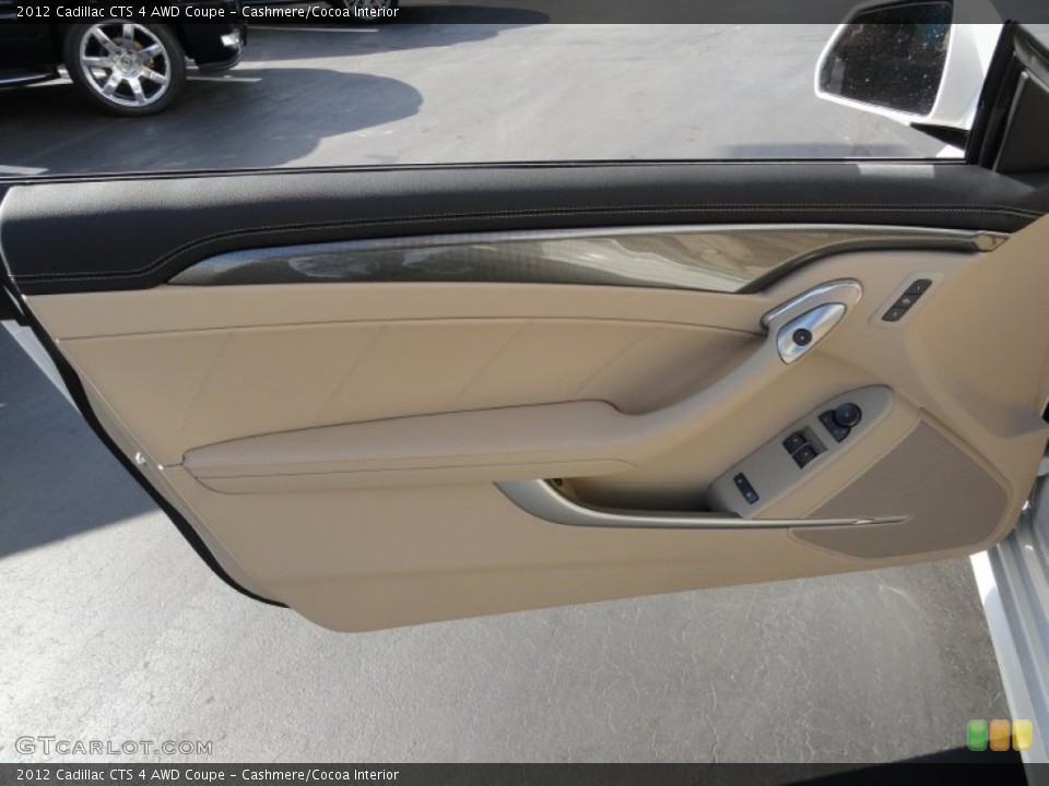 Cashmere/Cocoa Interior Door Panel for the 2012 Cadillac CTS 4 AWD Coupe #56540455
