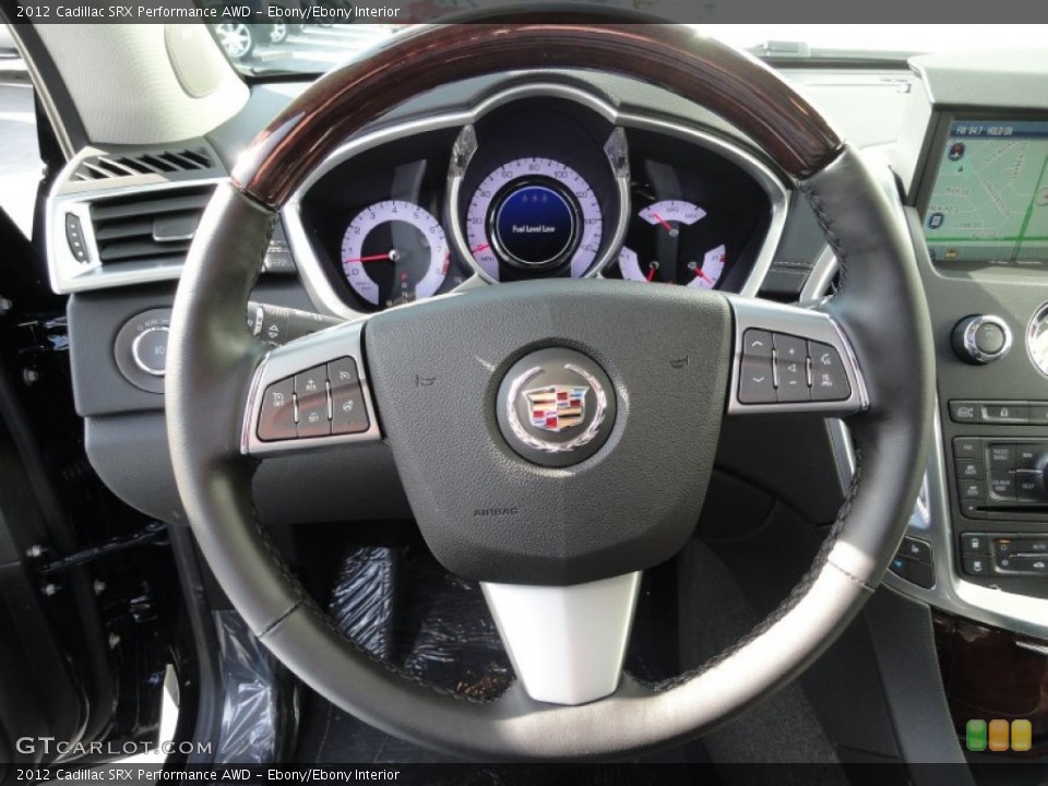 Ebony/Ebony Interior Steering Wheel for the 2012 Cadillac SRX Performance AWD #56540710