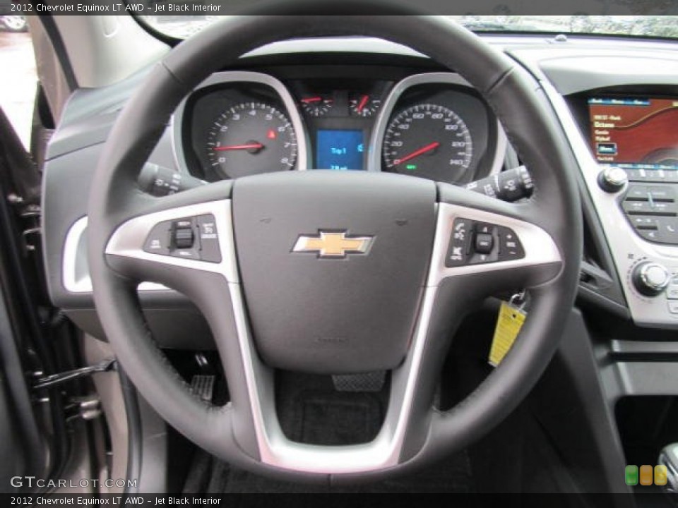 Jet Black Interior Steering Wheel for the 2012 Chevrolet Equinox LT AWD #56542183
