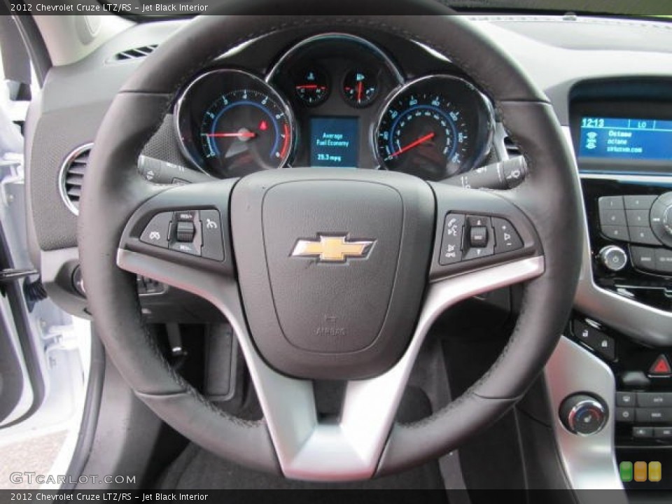 Jet Black Interior Steering Wheel for the 2012 Chevrolet Cruze LTZ/RS #56542314