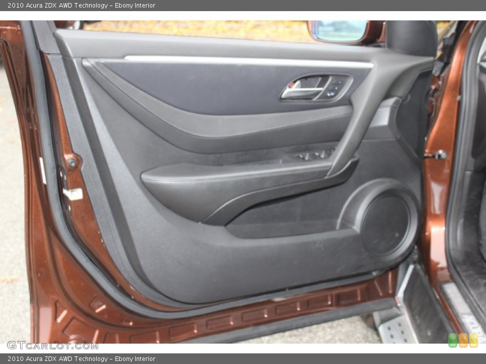 Ebony Interior Door Panel for the 2010 Acura ZDX AWD Technology #56544178