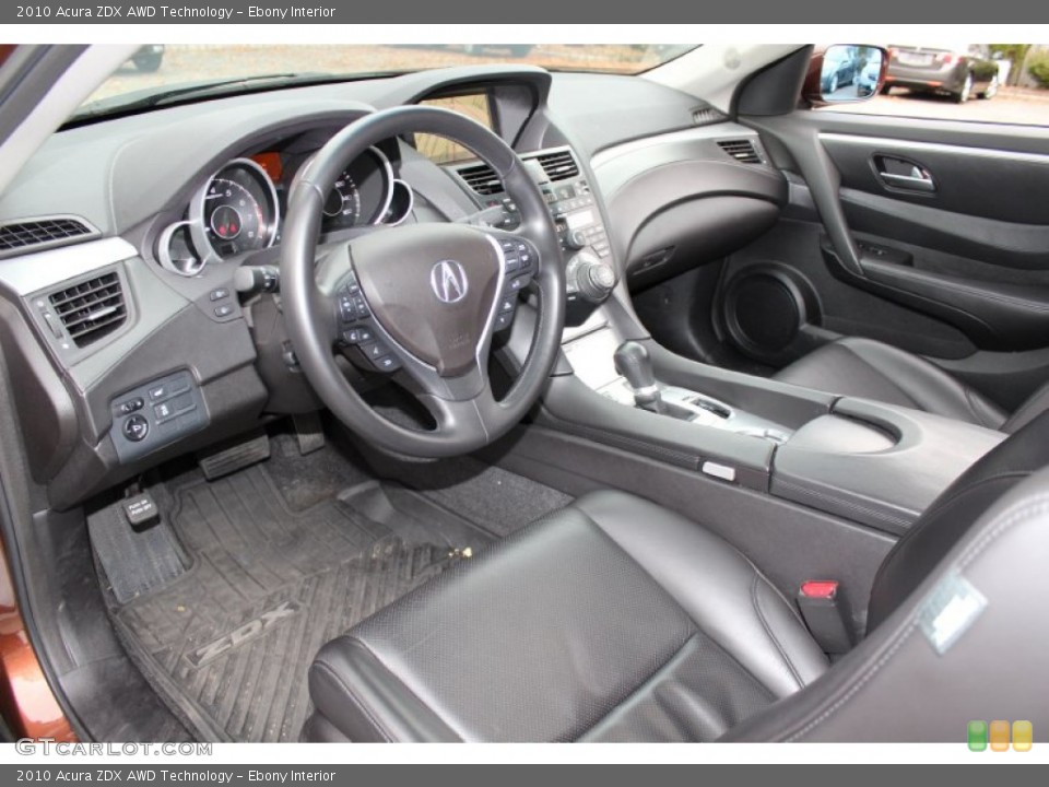 Ebony Interior Prime Interior for the 2010 Acura ZDX AWD Technology #56544187