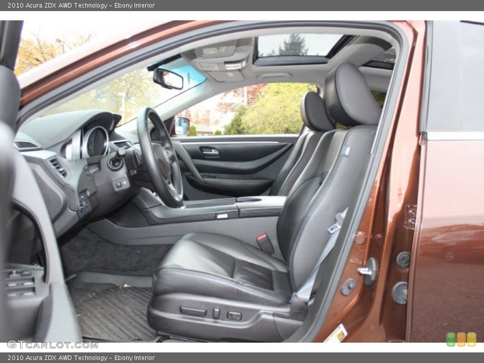 Ebony Interior Photo for the 2010 Acura ZDX AWD Technology #56544196