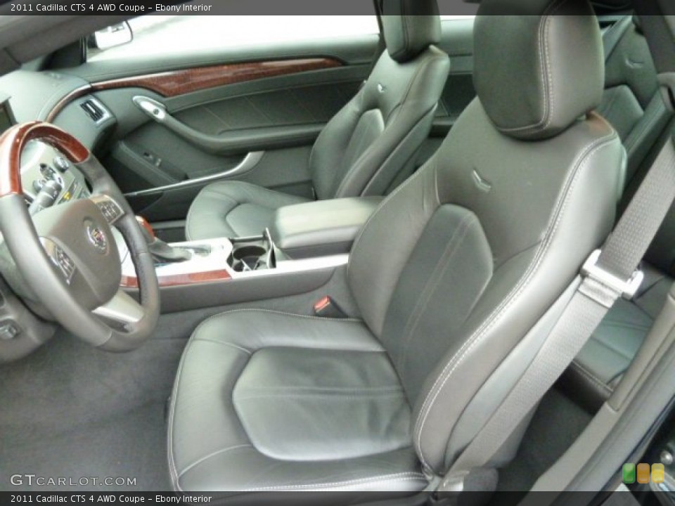 Ebony Interior Photo for the 2011 Cadillac CTS 4 AWD Coupe #56544229