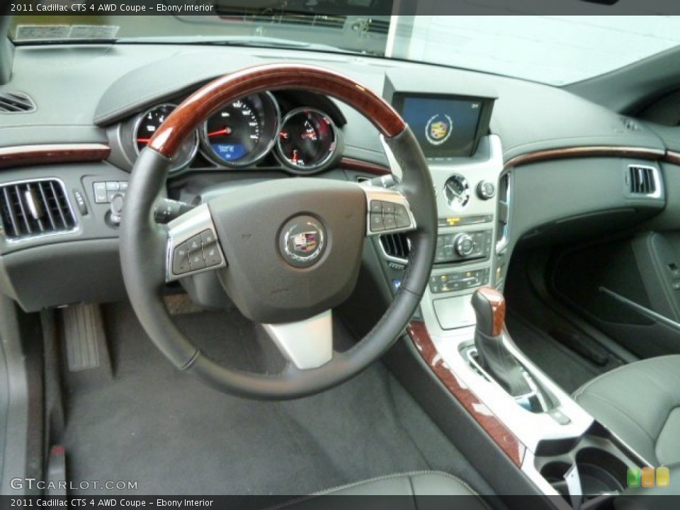 Ebony Interior Dashboard for the 2011 Cadillac CTS 4 AWD Coupe #56544240