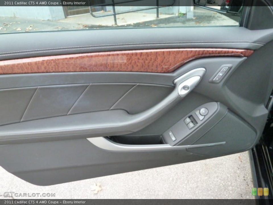 Ebony Interior Door Panel for the 2011 Cadillac CTS 4 AWD Coupe #56544249