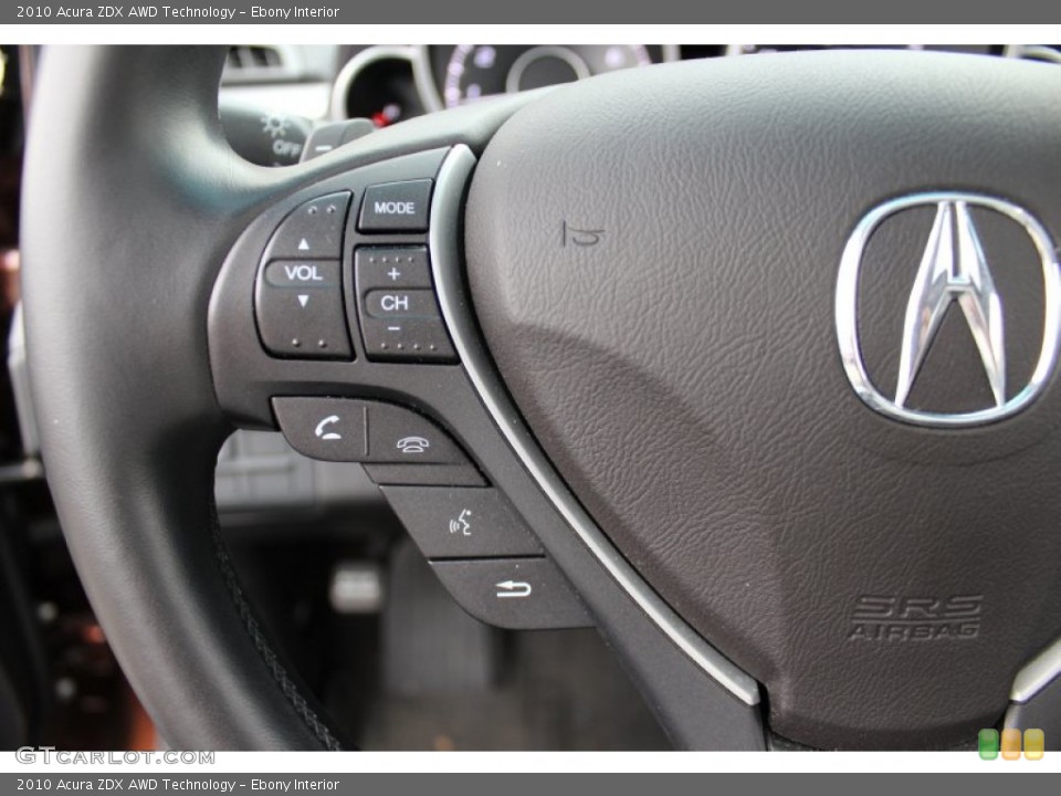 Ebony Interior Controls for the 2010 Acura ZDX AWD Technology #56544262