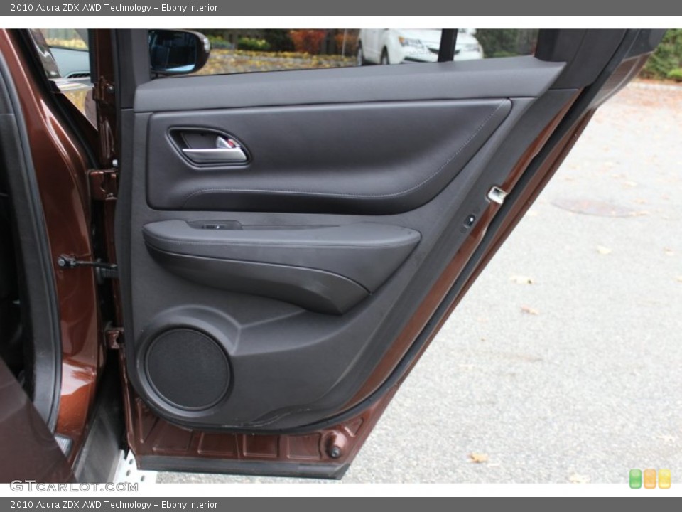 Ebony Interior Door Panel for the 2010 Acura ZDX AWD Technology #56544328